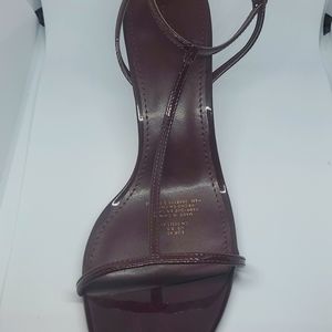 T-strap kitten heel sandal